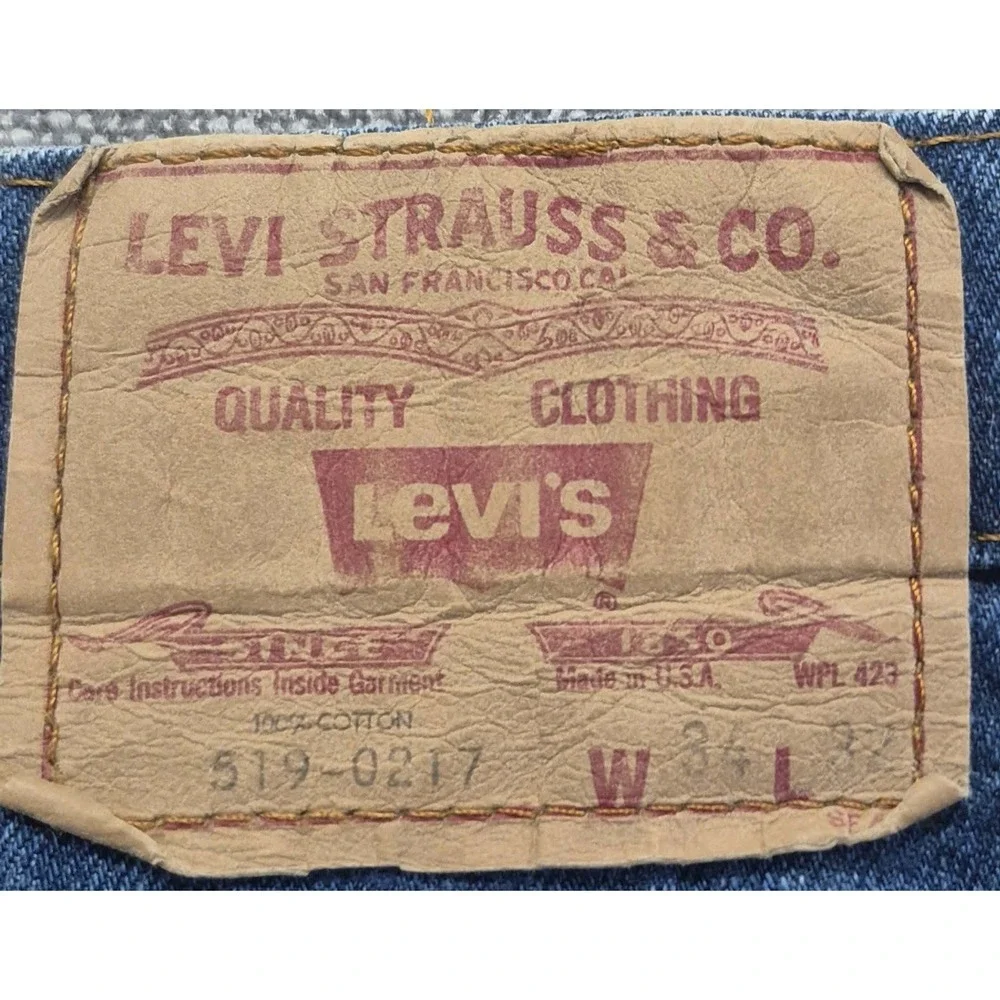 Vintage Levi's 517-0217 Orange Tab Jeans men's 34x32 USA Made1982 Straight Leg